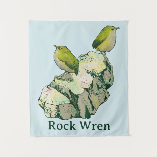 Tenture Rock Wen birds Nouvelle-Zélande (Devant)