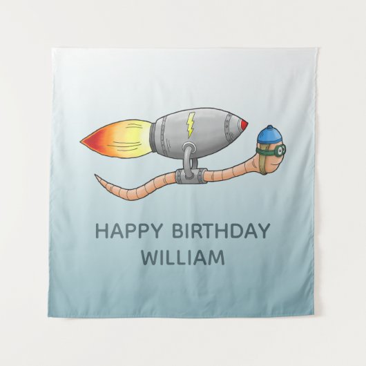 Tenture Rocket Worm (Devant)