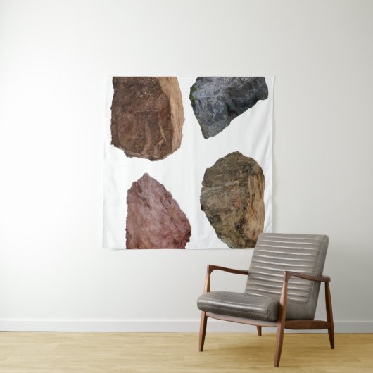 Tenture Rocks granite limestone stones (En situation (horizontale))