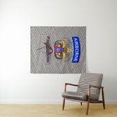 Tenture Rocky 82e division aéroportée Silver Chute (En situation (horizontale))