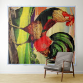 Tenture Rocky the Handsome Rooster print (En situation (horizontale))