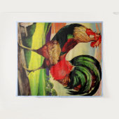 Tenture Rocky the Handsome Rooster print (Devant (Horizontal))