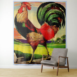 Tenture Rocky the Handsome Rooster print