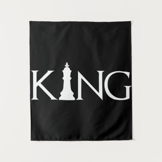 Tenture roi avec pièce d'échecs king (Devant)