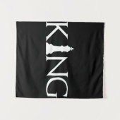 Tenture roi avec pièce d'échecs king (Devant (Horizontal))