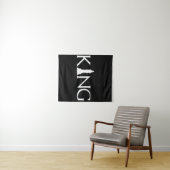 Tenture roi avec pièce d'échecs king (En situation (horizontale))