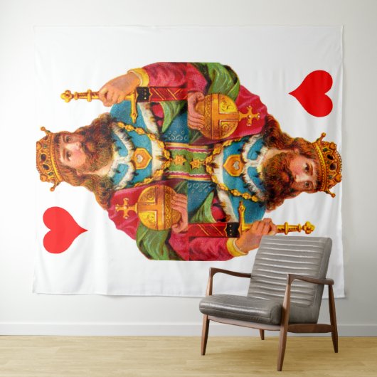 Tenture Roi des Coeurs (En situation (horizontale))