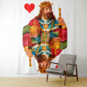 Tenture Roi des Coeurs (En situation)