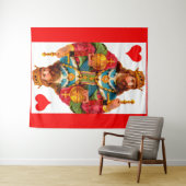 Tenture Roi des Coeurs (En situation (horizontale))