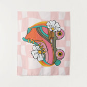 Tenture Roller rétro groovy Skate Hippie des années 60 Arc (Devant)