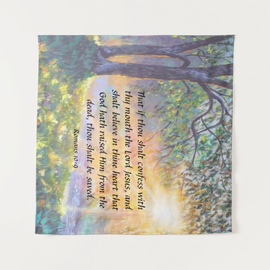 Tenture Romains 10:9 (Devant (Horizontal))