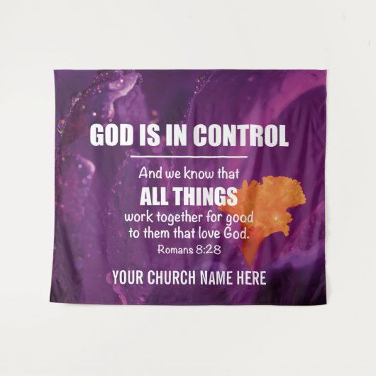 Tenture Romains 8:28 TOUTES LES CHOSES FONCTIONNENT ENSEMB (Devant (Horizontal))