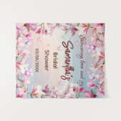 Tenture Romance en fleurs - Fête des mariées arrière-plan (Devant (Horizontal))