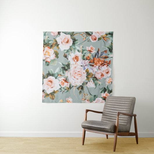 Tenture Romantic Blossom Haven (En situation (horizontale))