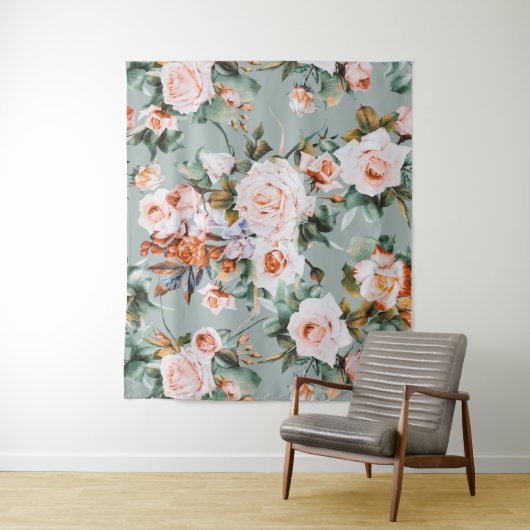 Tenture Romantic Blossom Haven (En situation)