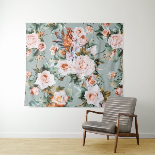 Tenture Romantic Blossom Haven (En situation (horizontale))