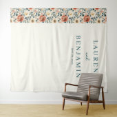 Tenture Romantic Cream Floral (En situation (horizontale))