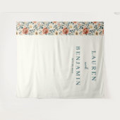 Tenture Romantic Cream Floral (Devant (Horizontal))