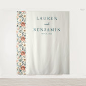 Tenture Romantic Cream Floral (Devant)