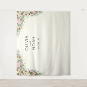 Tenture Romantic floral wedding (Devant)