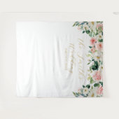 Tenture Romantic Floral Wedding Backdrop (Devant (Horizontal))
