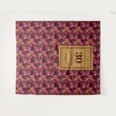 Tenture Romantique Bourgogne Blush Gold Boho 30e anniversa (Devant (Horizontal))