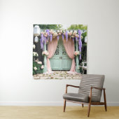 Tenture Romantique Mariage de jardin Contexte (En situation)