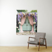 Tenture Romantique Mariage de jardin Contexte (En situation)