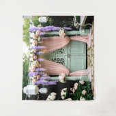Tenture Romantique Mariage de jardin Contexte (Devant)