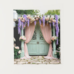 Tenture Romantique Mariage de jardin Contexte