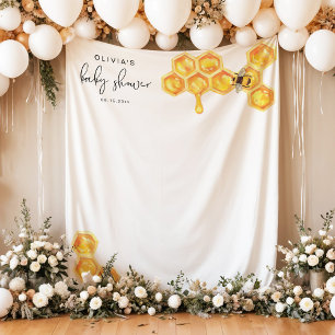 Tenture ROMY Mignonne Bébé Abeille à Miel Baby Shower