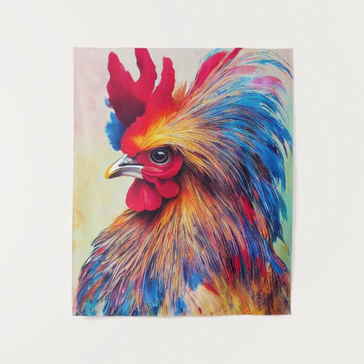 Tenture Rooster Chicken Animal Discovery Aventure Nature (Devant)