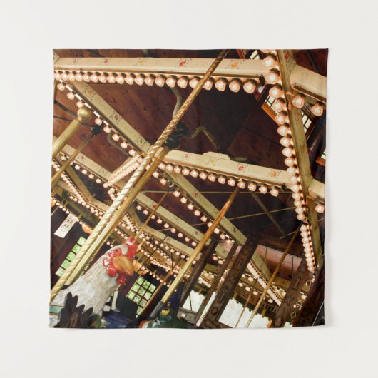 Tenture Rooster du carrousel rétro (Devant)