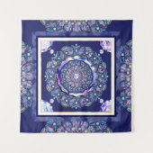 Tenture Rosace bleue (Devant (Horizontal))