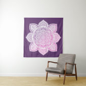 Tenture Rosaline Mandala Fine Art Tapestry (En situation)