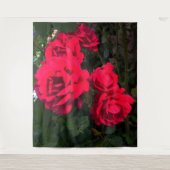 Tenture Rosarium de roses rouges (Devant)