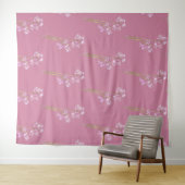 Tenture Rose ancien rose, (En situation (horizontale))