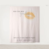 Tenture Rose Baiser de la fête de Bachelorette Photobooth (Devant)