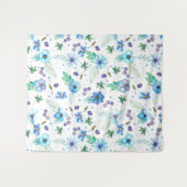 Tenture Rose bleu (Devant (Horizontal))