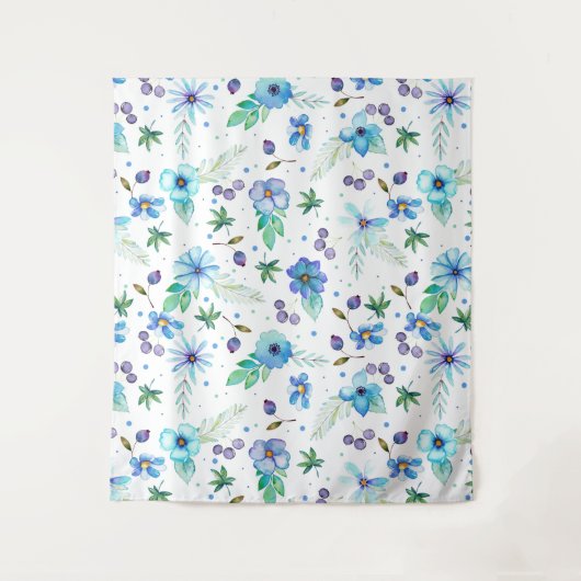 Tenture Rose bleu (Devant)