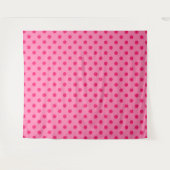Tenture Rose Chaud Sur Pois Rose Design Motif (Devant (Horizontal))