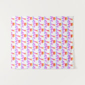 Tenture Rose d'amour (Devant (Horizontal))