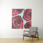 Tenture Rose d'art moderne (En situation (horizontale))