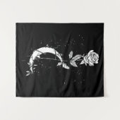 Tenture Rose de lune (Devant (Horizontal))