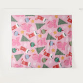 Tenture Rose de Noël mignon (Devant (Horizontal))