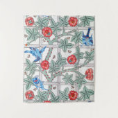 Tenture Rose d'Escalades & Petit Oiseau, William Morris (Devant)