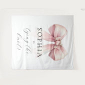 Tenture Rose Elle Se Marie Shower Nuptial (Devant (Horizontal))