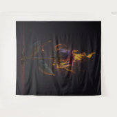 Tenture rose en feu (Devant (Horizontal))