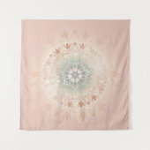 Tenture Rose Gold Blush Floral Mandala (Devant)