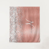 Tenture Rose Gold Jolie fille Parties scintillant argent b (Devant)